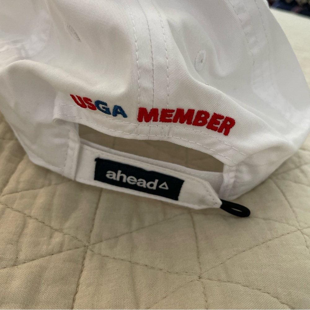 AHEAD 124th US Open Pinehurst No.2 Hat LIGHTWEIGHT‎ Adjust Cap White USGA Golf - Picture 2 of 3